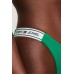 Tommy Hilfiger γυναικείο μαγιό bottom high waist brazilian σε πράσινο χρώμα,κανονική γραμμή,100%polyester UW0UW05347 L4A